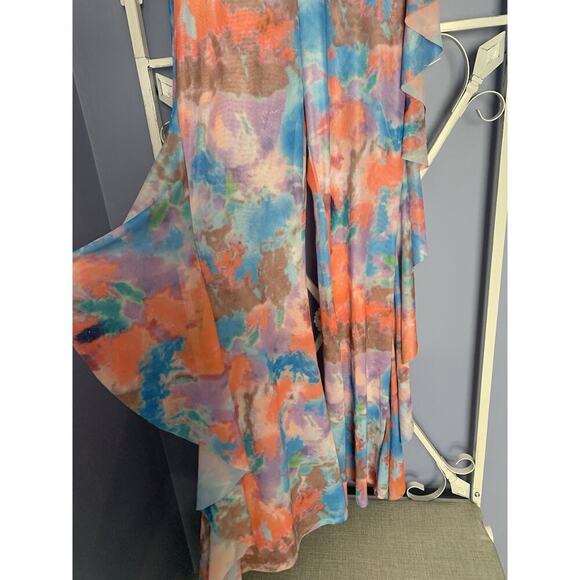 Love Highlight Rainbow Aquarela Spandex Pants See Through Bikini Cover Up Small - Picture 2 of 6